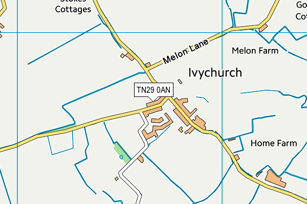 TN29 0AN map - OS VectorMap District (Ordnance Survey)