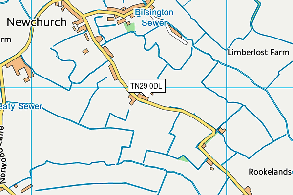 TN29 0DL map - OS VectorMap District (Ordnance Survey) TN29 0DL map - OS VectorMap District (Ordnance Survey)