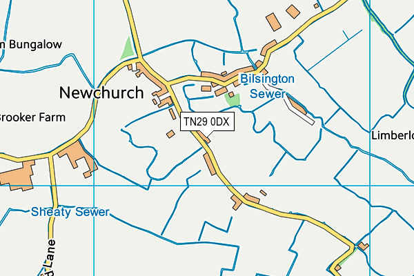 TN29 0DX map - OS VectorMap District (Ordnance Survey) TN29 0DX map - OS VectorMap District (Ordnance Survey)
