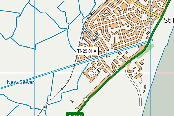 TN29 0HA map - OS VectorMap District (Ordnance Survey) TN29 0HA map - OS VectorMap District (Ordnance Survey)