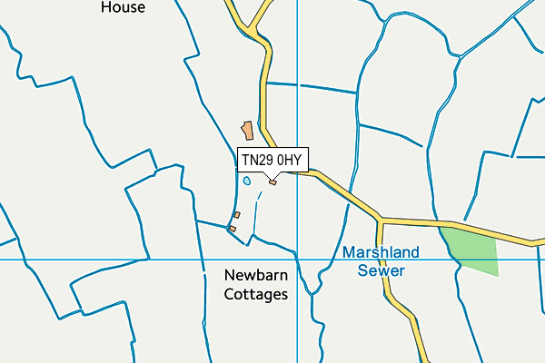 TN29 0HY map - OS VectorMap District (Ordnance Survey) TN29 0HY map - OS VectorMap District (Ordnance Survey)