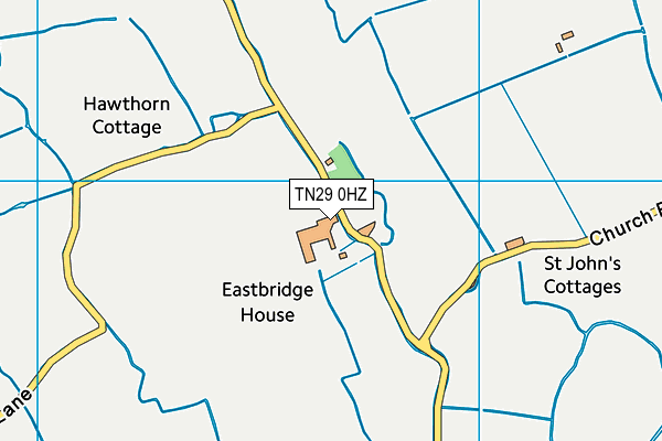 TN29 0HZ map - OS VectorMap District (Ordnance Survey) TN29 0HZ map - OS VectorMap District (Ordnance Survey)