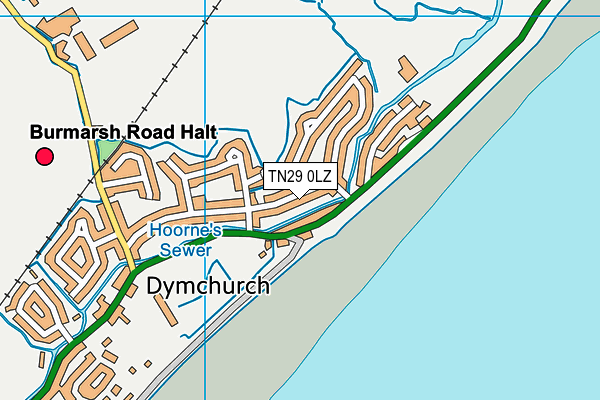TN29 0LZ map - OS VectorMap District (Ordnance Survey) TN29 0LZ map - OS VectorMap District (Ordnance Survey)