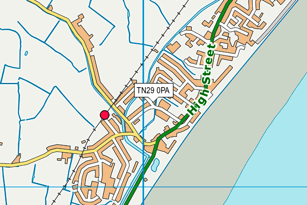 TN29 0PA map - OS VectorMap District (Ordnance Survey) TN29 0PA map - OS VectorMap District (Ordnance Survey)