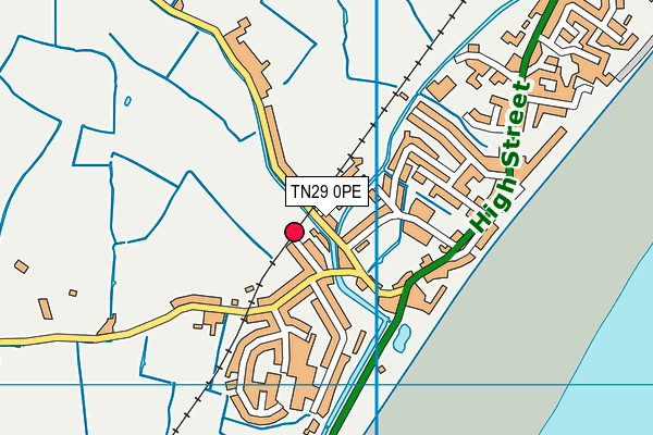 TN29 0PE map - OS VectorMap District (Ordnance Survey) TN29 0PE map - OS VectorMap District (Ordnance Survey)