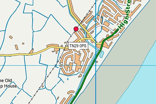 TN29 0PS map - OS VectorMap District (Ordnance Survey) TN29 0PS map - OS VectorMap District (Ordnance Survey)