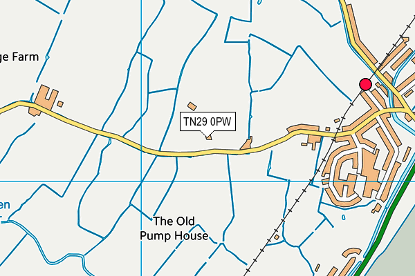 TN29 0PW map - OS VectorMap District (Ordnance Survey) TN29 0PW map - OS VectorMap District (Ordnance Survey)