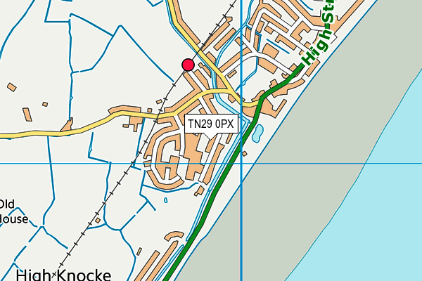 TN29 0PX map - OS VectorMap District (Ordnance Survey) TN29 0PX map - OS VectorMap District (Ordnance Survey)