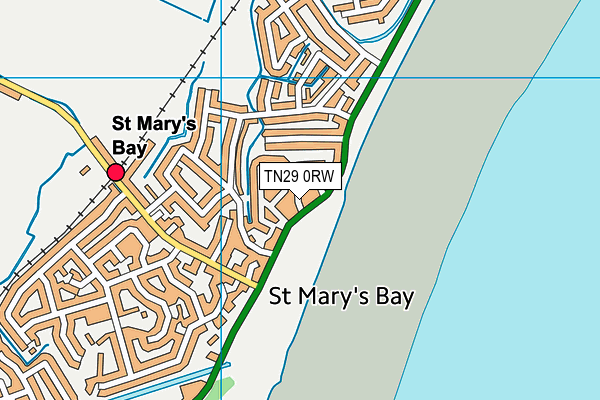 TN29 0RW map - OS VectorMap District (Ordnance Survey) TN29 0RW map - OS VectorMap District (Ordnance Survey)