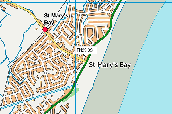 TN29 0SH map - OS VectorMap District (Ordnance Survey) TN29 0SH map - OS VectorMap District (Ordnance Survey)