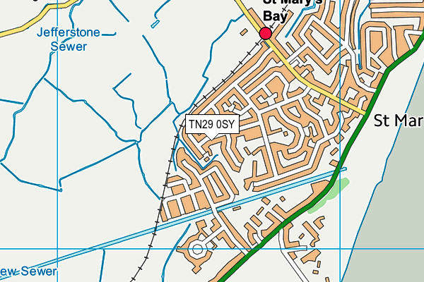 TN29 0SY map - OS VectorMap District (Ordnance Survey) TN29 0SY map - OS VectorMap District (Ordnance Survey)