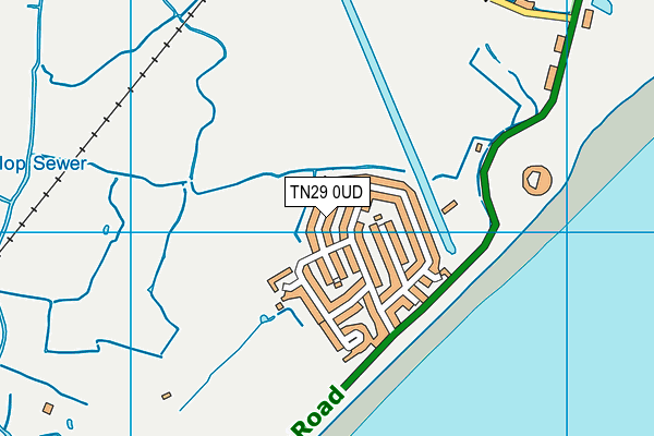 TN29 0UD map - OS VectorMap District (Ordnance Survey) TN29 0UD map - OS VectorMap District (Ordnance Survey)