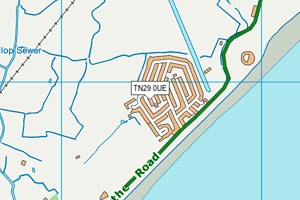 TN29 0UE map - OS VectorMap District (Ordnance Survey) TN29 0UE map - OS VectorMap District (Ordnance Survey)