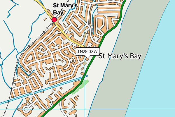 TN29 0XW map - OS VectorMap District (Ordnance Survey) TN29 0XW map - OS VectorMap District (Ordnance Survey)