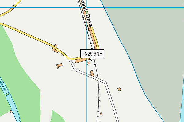 TN29 9NH map - OS VectorMap District (Ordnance Survey) TN29 9NH map - OS VectorMap District (Ordnance Survey)