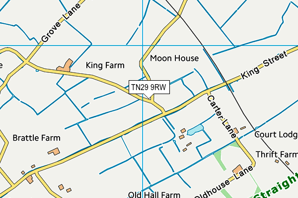TN29 9RW map - OS VectorMap District (Ordnance Survey) TN29 9RW map - OS VectorMap District (Ordnance Survey)