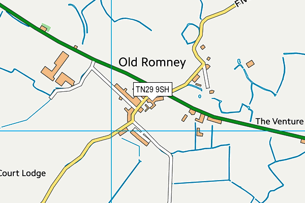 TN29 9SH map - OS VectorMap District (Ordnance Survey) TN29 9SH map - OS VectorMap District (Ordnance Survey)