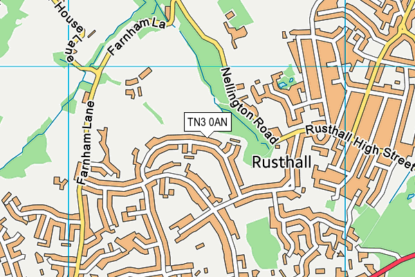 TN3 0AN map - OS VectorMap District (Ordnance Survey) TN3 0AN map - OS VectorMap District (Ordnance Survey)