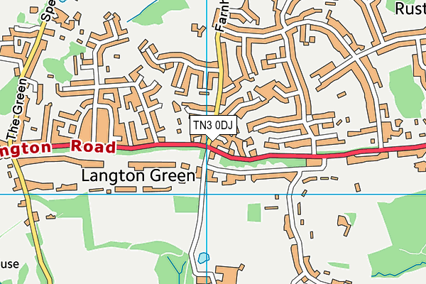 TN3 0DJ map - OS VectorMap District (Ordnance Survey) TN3 0DJ map - OS VectorMap District (Ordnance Survey)