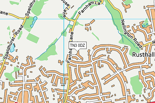 TN3 0DZ map - OS VectorMap District (Ordnance Survey) TN3 0DZ map - OS VectorMap District (Ordnance Survey)