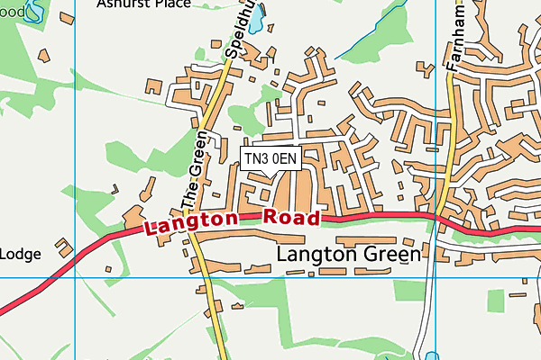TN3 0EN map - OS VectorMap District (Ordnance Survey) TN3 0EN map - OS VectorMap District (Ordnance Survey)