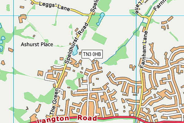 TN3 0HB map - OS VectorMap District (Ordnance Survey) TN3 0HB map - OS VectorMap District (Ordnance Survey)
