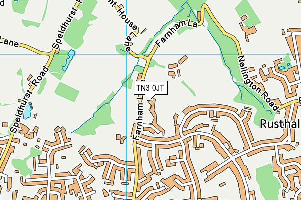 TN3 0JT map - OS VectorMap District (Ordnance Survey) TN3 0JT map - OS VectorMap District (Ordnance Survey)