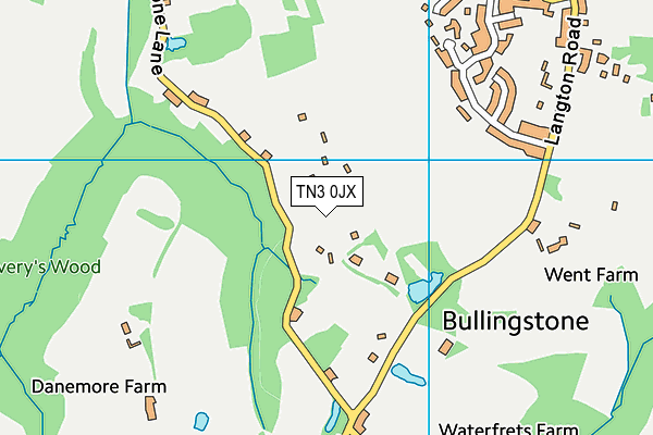 TN3 0JX map - OS VectorMap District (Ordnance Survey) TN3 0JX map - OS VectorMap District (Ordnance Survey)