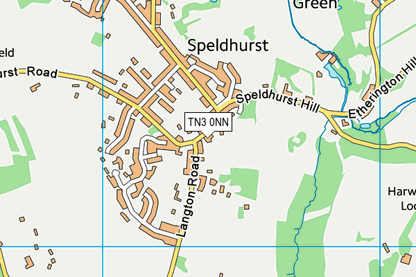 TN3 0NN map - OS VectorMap District (Ordnance Survey) TN3 0NN map - OS VectorMap District (Ordnance Survey)