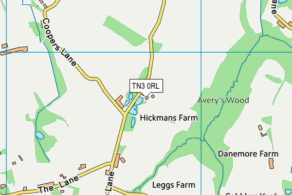 TN3 0RL map - OS VectorMap District (Ordnance Survey) TN3 0RL map - OS VectorMap District (Ordnance Survey)