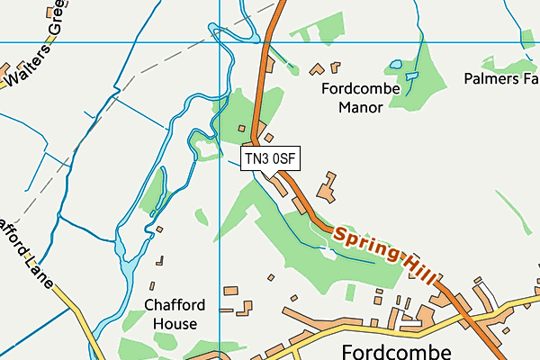 TN3 0SF map - OS VectorMap District (Ordnance Survey) TN3 0SF map - OS VectorMap District (Ordnance Survey)