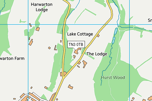 TN3 0TB map - OS VectorMap District (Ordnance Survey) TN3 0TB map - OS VectorMap District (Ordnance Survey)