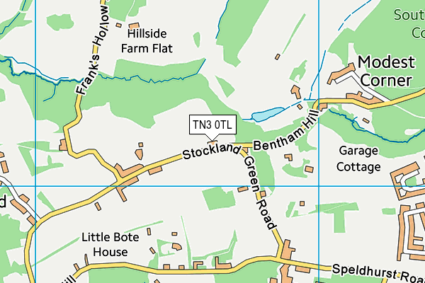 TN3 0TL map - OS VectorMap District (Ordnance Survey) TN3 0TL map - OS VectorMap District (Ordnance Survey)