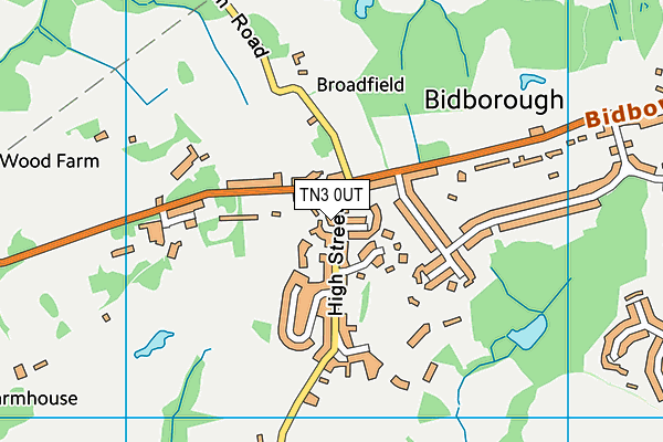 TN3 0UT map - OS VectorMap District (Ordnance Survey) TN3 0UT map - OS VectorMap District (Ordnance Survey)