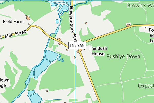 TN3 9AN map - OS VectorMap District (Ordnance Survey) TN3 9AN map - OS VectorMap District (Ordnance Survey)