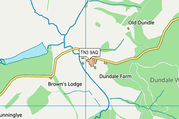 TN3 9AQ map - OS VectorMap District (Ordnance Survey) TN3 9AQ map - OS VectorMap District (Ordnance Survey)
