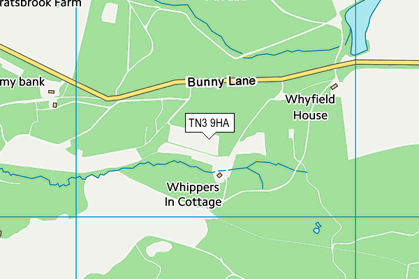 TN3 9HA map - OS VectorMap District (Ordnance Survey) TN3 9HA map - OS VectorMap District (Ordnance Survey)