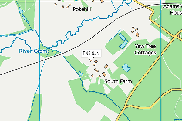 TN3 9JN map - OS VectorMap District (Ordnance Survey) TN3 9JN map - OS VectorMap District (Ordnance Survey)