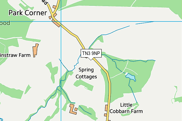TN3 9NP map - OS VectorMap District (Ordnance Survey) TN3 9NP map - OS VectorMap District (Ordnance Survey)