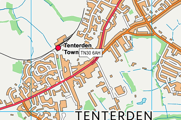 TN30 6AH map - OS VectorMap District (Ordnance Survey) TN30 6AH map - OS VectorMap District (Ordnance Survey)