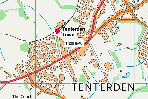 TN30 6AW map - OS VectorMap District (Ordnance Survey)