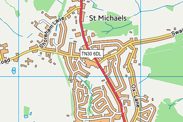 TN30 6DL map - OS VectorMap District (Ordnance Survey) TN30 6DL map - OS VectorMap District (Ordnance Survey)