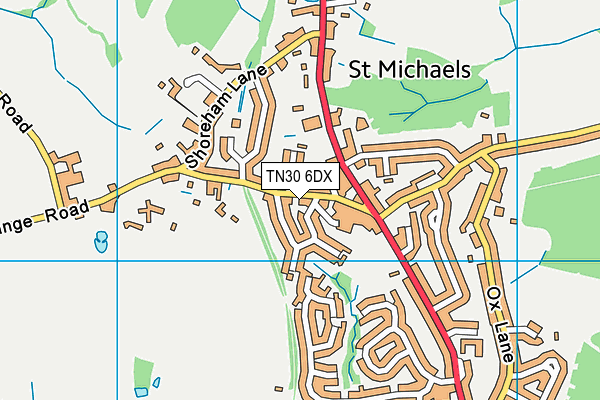 TN30 6DX map - OS VectorMap District (Ordnance Survey) TN30 6DX map - OS VectorMap District (Ordnance Survey)
