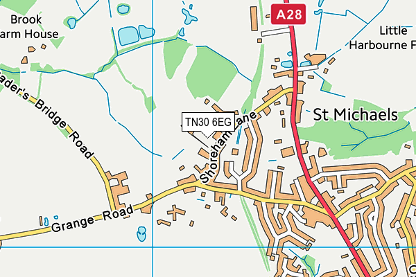 TN30 6EG map - OS VectorMap District (Ordnance Survey) TN30 6EG map - OS VectorMap District (Ordnance Survey)