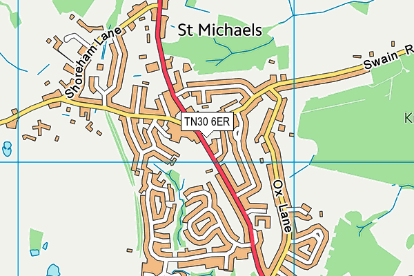 TN30 6ER map - OS VectorMap District (Ordnance Survey) TN30 6ER map - OS VectorMap District (Ordnance Survey)