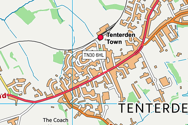 TN30 6HL map - OS VectorMap District (Ordnance Survey) TN30 6HL map - OS VectorMap District (Ordnance Survey)