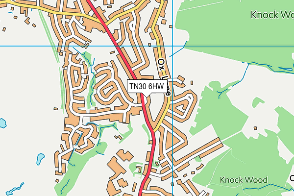 TN30 6HW map - OS VectorMap District (Ordnance Survey) TN30 6HW map - OS VectorMap District (Ordnance Survey)