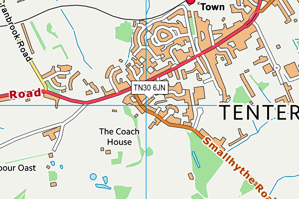 TN30 6JN map - OS VectorMap District (Ordnance Survey) TN30 6JN map - OS VectorMap District (Ordnance Survey)