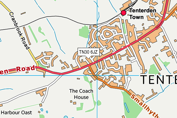 TN30 6JZ map - OS VectorMap District (Ordnance Survey)