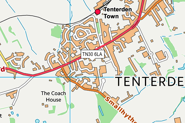 TN30 6LA map - OS VectorMap District (Ordnance Survey) TN30 6LA map - OS VectorMap District (Ordnance Survey)
